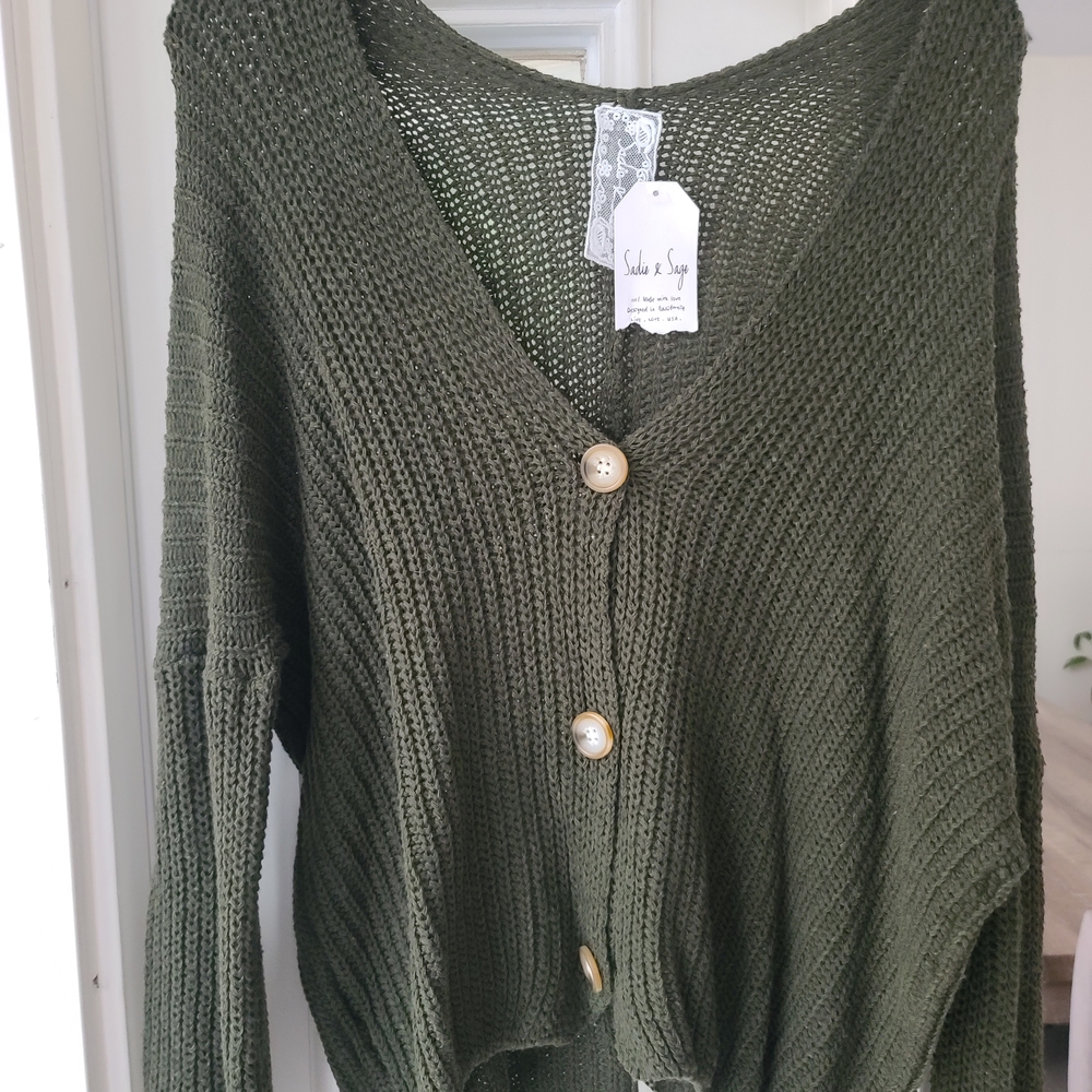 Olive Green Women's Sweater